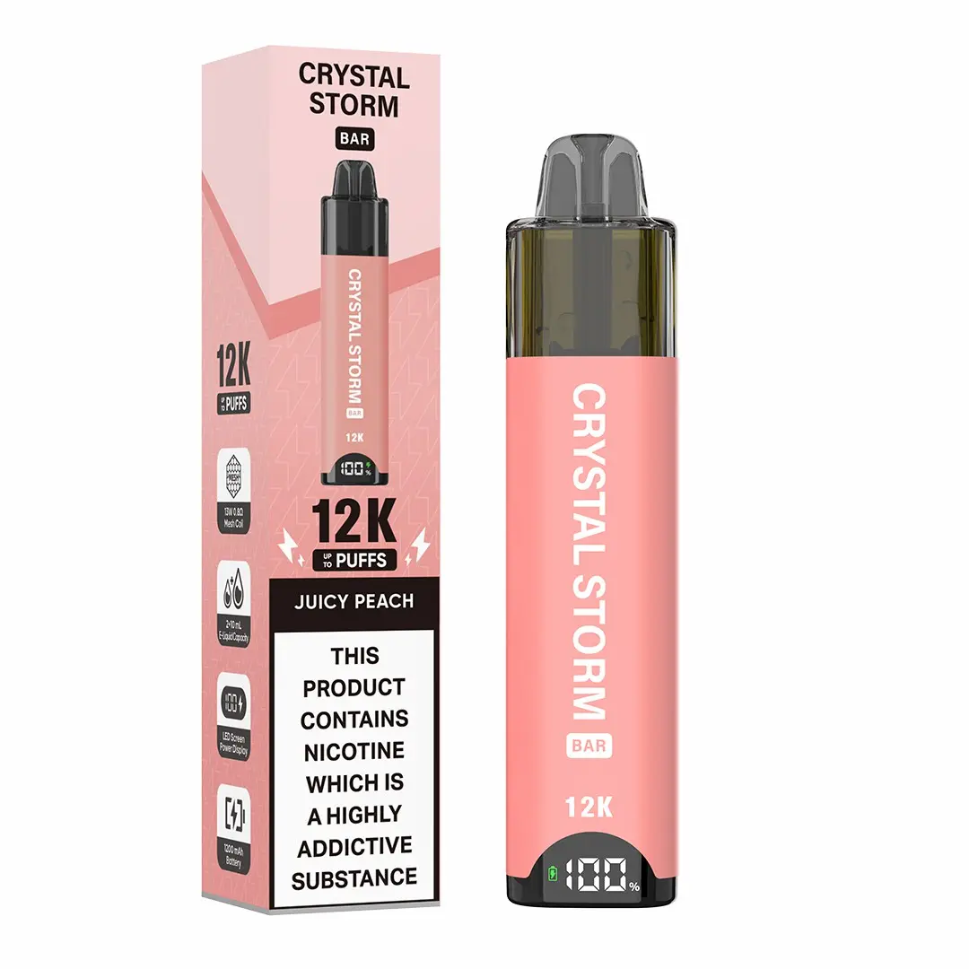 Crystal Storm Bar 12K Prefilled Pod Kit - Juicy Peach